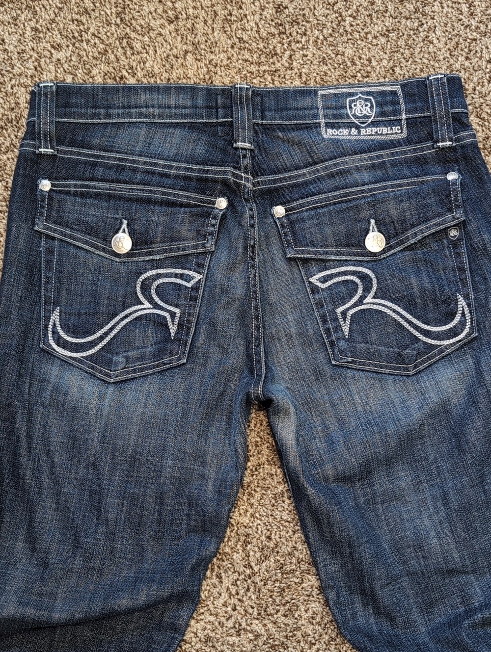 Rock And Republic Ralph Straight Leg Y2K Jeans Size 34